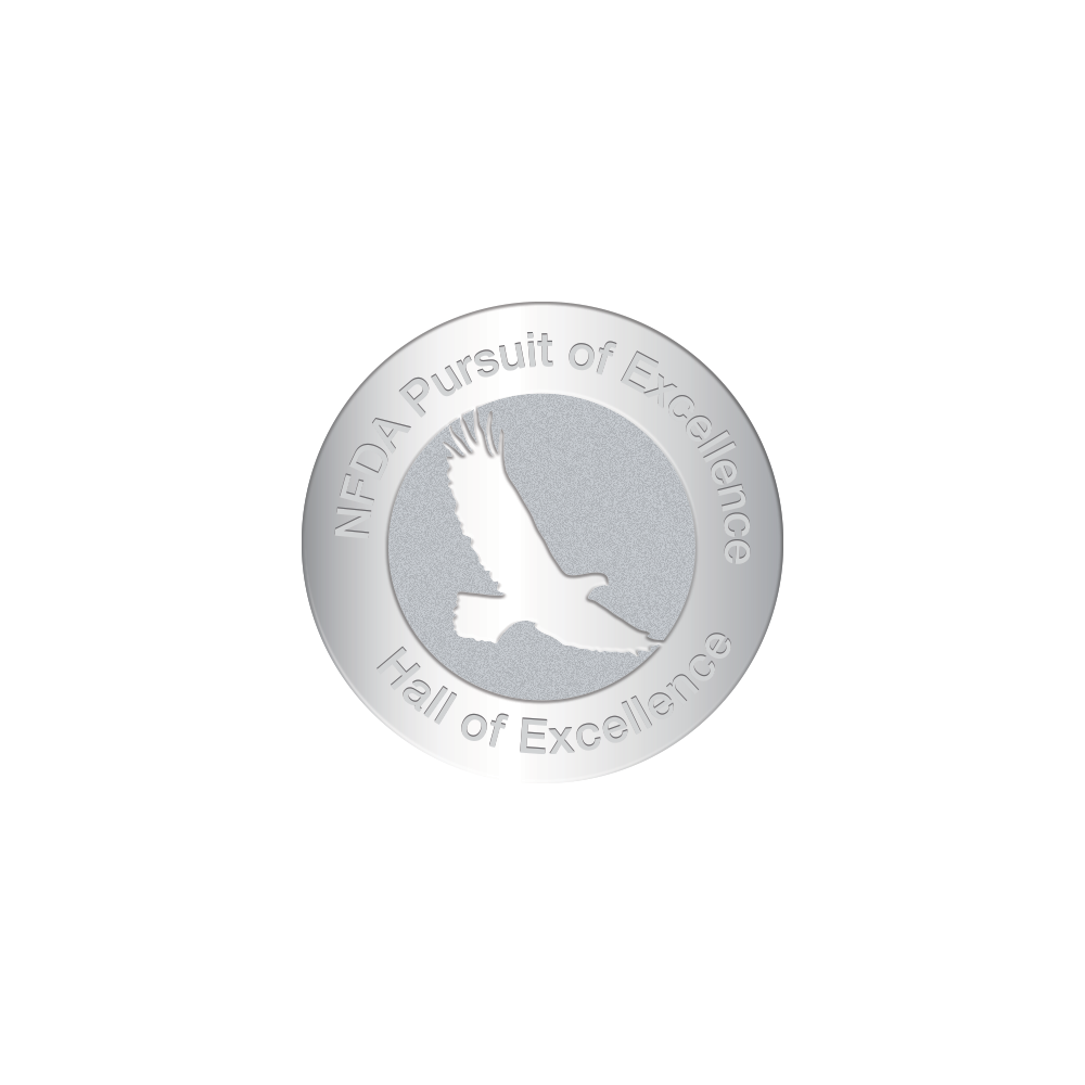 NFDA Lapel Pin- Hall of Excellence (Silver)