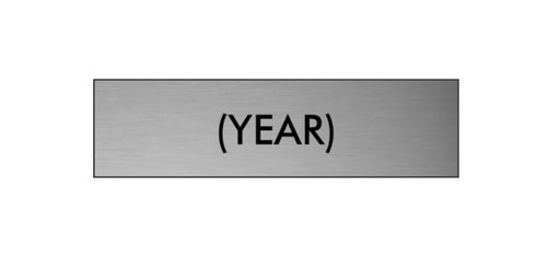 [BLD02098] NFDA Individual Perpetual Plate Only - Silver 3"x1"