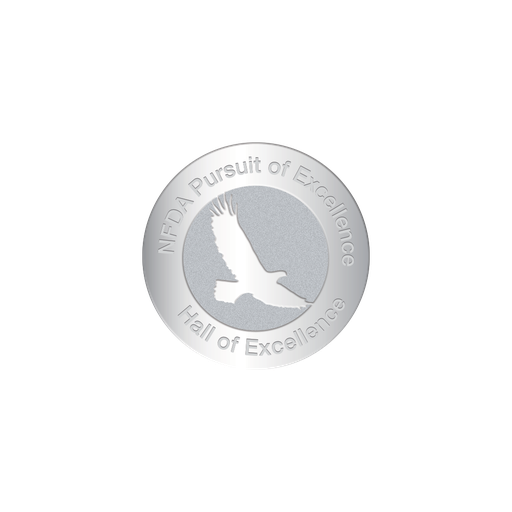[CO-BLD0192] NFDA Lapel Pin- Hall of Excellence (Silver)